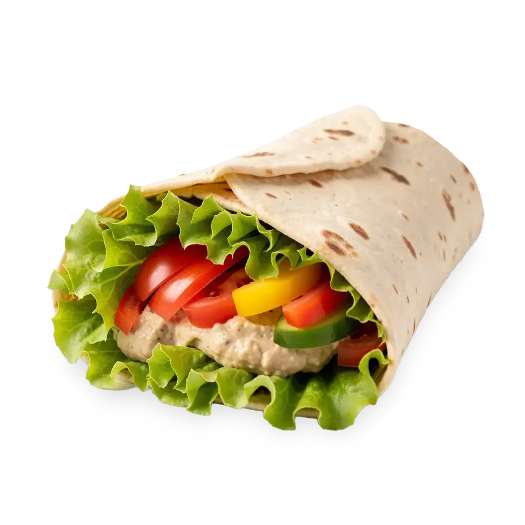 Vegan wrap platter cutout
